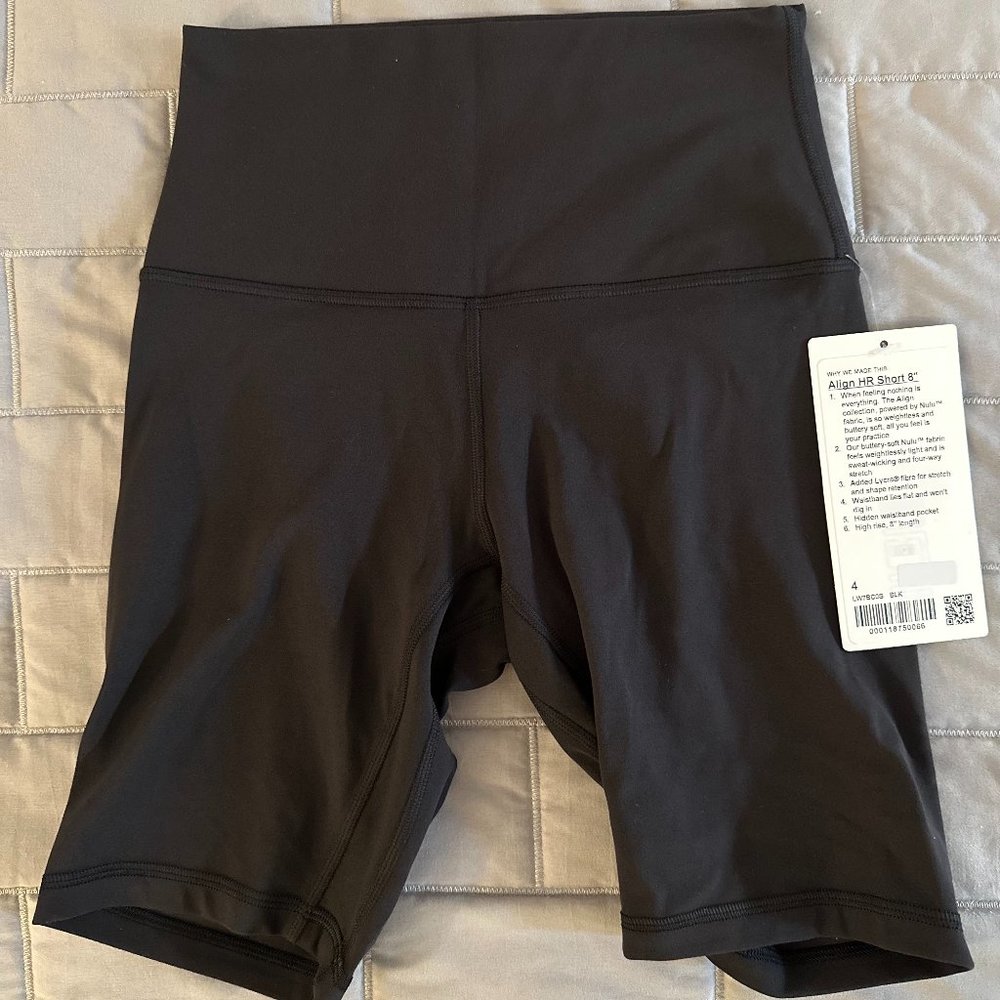 NWT Lululemon Align high-rise bike short 8"